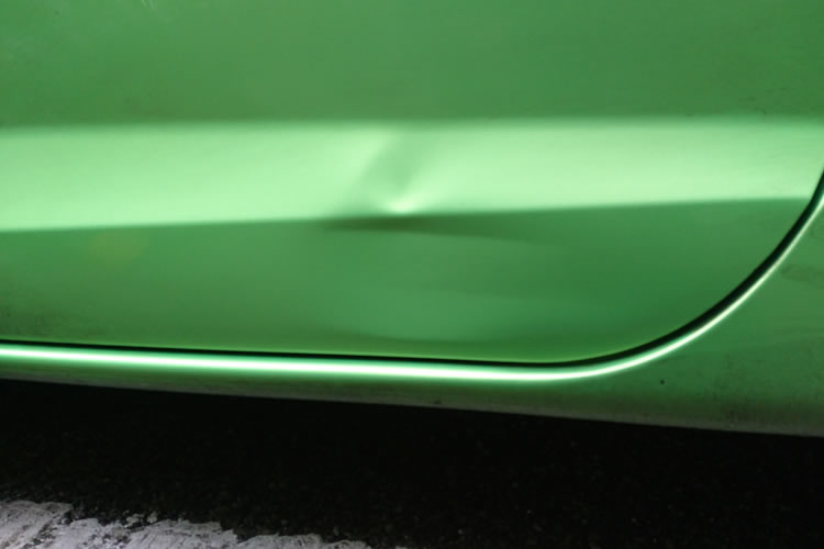Seat Ibiza Dented Bodywork before Paintless Dent Removal
